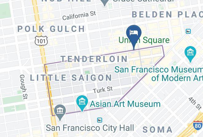 San Francisco - Handlery Union Square Hotel Maps