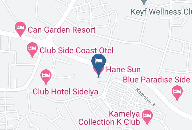 Manavgat - Hane Sun Hotel Maps