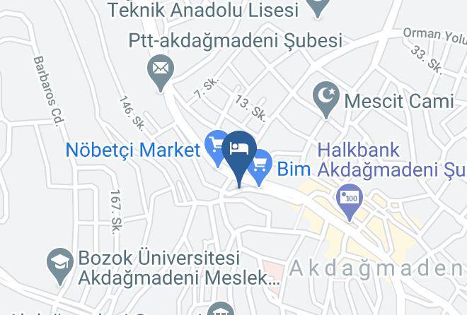 Akdagmadeni - Hanedan Otel Maps