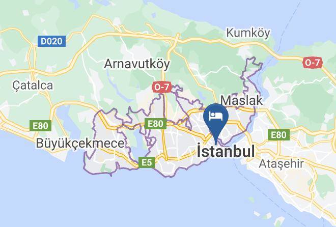 Hanende Hotel Istanbul Map