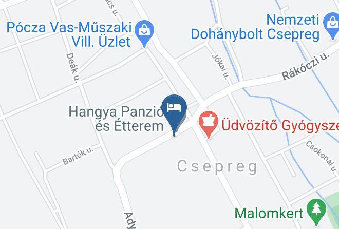 Csepreg - Hangya Panzio Es Etterem Maps