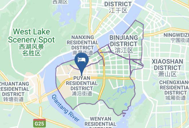 Hangzhou - Hangzhou Baiwei Life Hotel Maps
