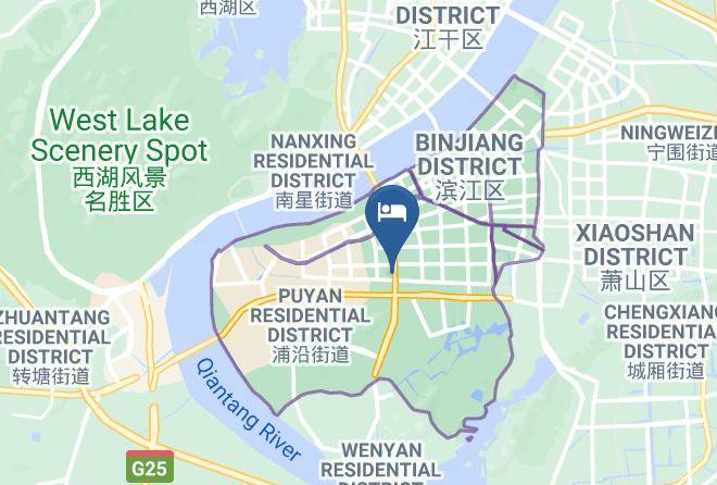 Hangzhou - Hangzhou Binjiang District Senhao Traders Hotel Maps