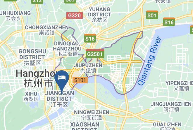 Hangzhou Marriott Hotel Qianjiang Map