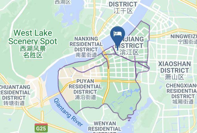 Hangzhou - Hangzhou Minyinde Hotel Maps