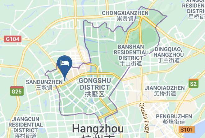 Hangzhou - Hangzhou Peaceful Holiday Hotel Maps