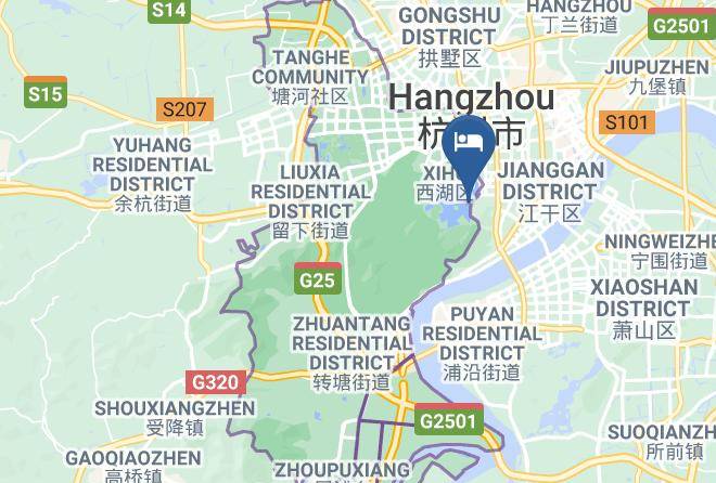 Hangzhou - Hangzhou Tea Pu Rui Hotel Maps