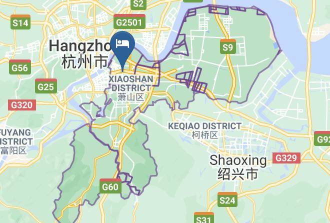 Hangzhou - Hangzhou Xiaoshan 51 Fashion Hotel Maps