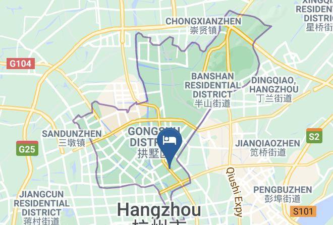 Hangzhou - Hangzhou Yi An Hotel Maps
