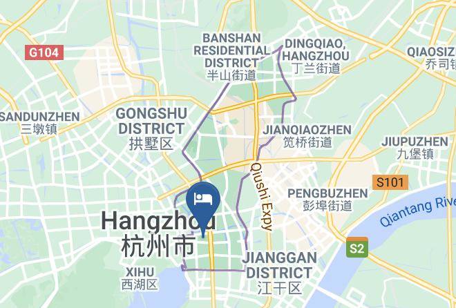 Hangzhou - Hangzhou Zhongbei Hotel Maps