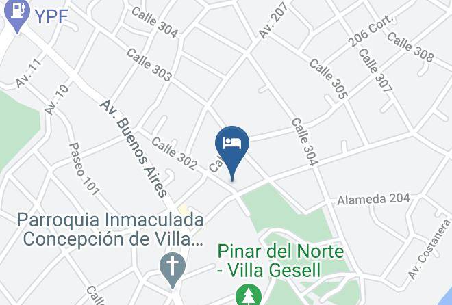 Villa Gesell - Hansa Hotel Maps