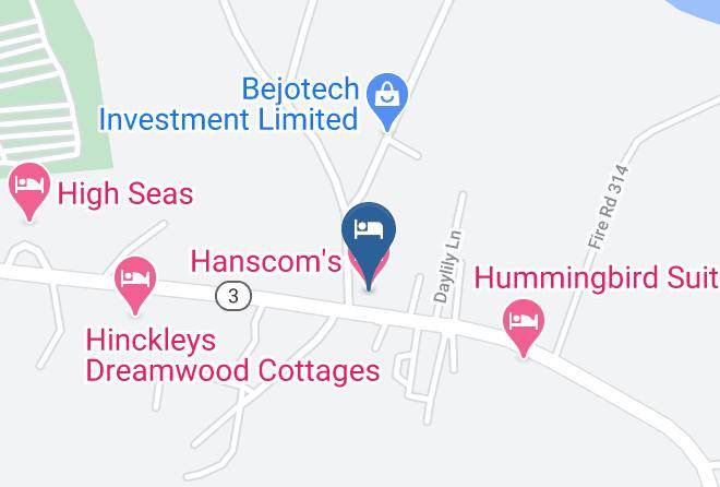 Hancock - Hanscom's Motel Maps