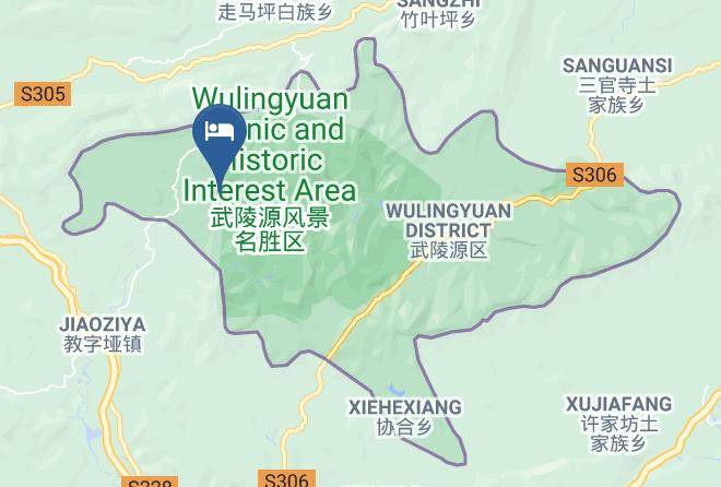 Zhangjiajie - Hansu Jingshui Shanju Hotel Maps