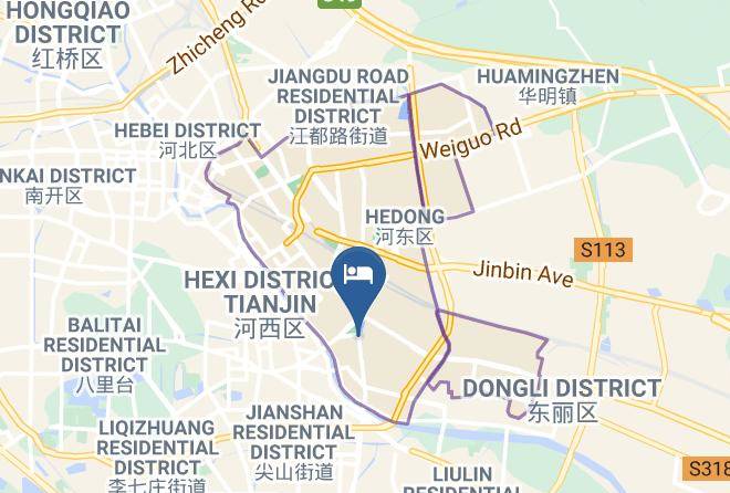 Hedong District - Hanting Express Hotel Tianjin Zhongshan Gate Maps