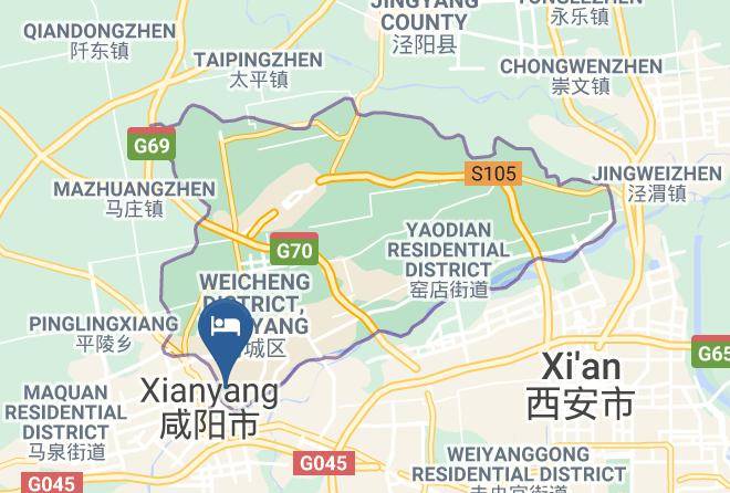 Xianyang - Hanting Express Maps