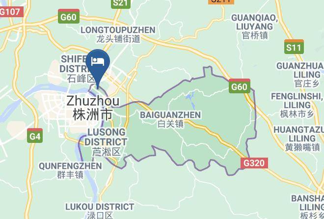 Zhuzhou - Hanting Express Zhuzhou Shennong Park Maps