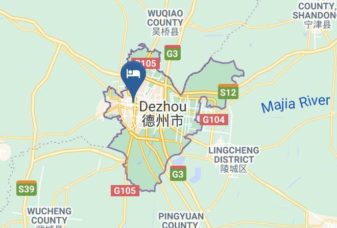 Dezhou - Hanting Hotel Dezhou Lake Park Maps