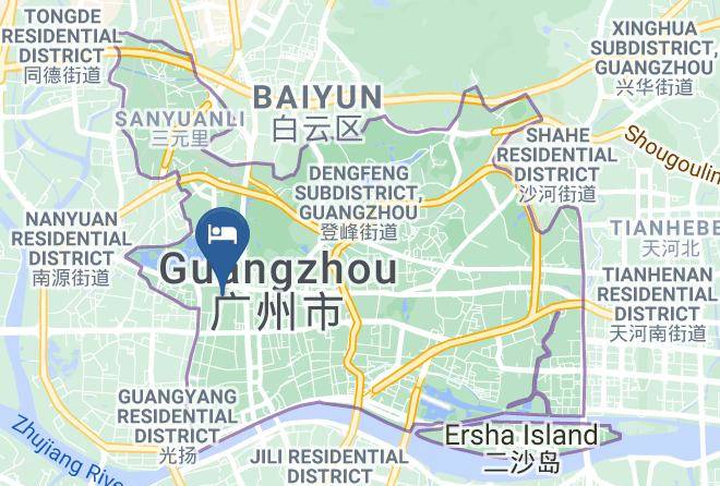 Hanting Hotel Guangzhou Ximenkou Guangxiao Map