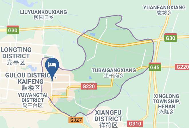 Kaifeng - Hanting Hotel Kaifeng Bianjing Park Maps