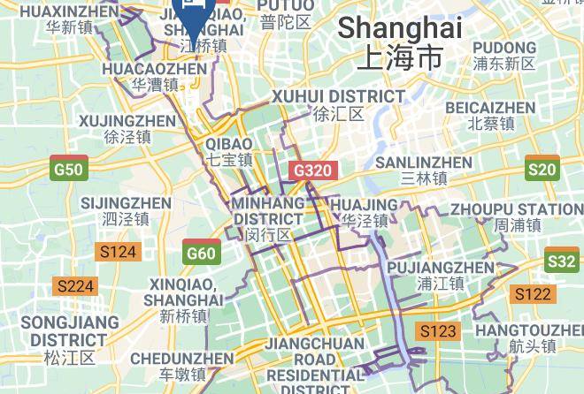 Minhang District - Hanting Hotel Shanghai Hongqiao International Airport Beidi Road Maps
