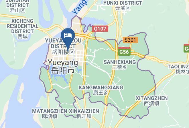 Yueyang - Hanting Hotel Yueyang Pipawang Interchange Maps