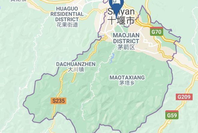 Shiyan - Hanting Hotels Maps