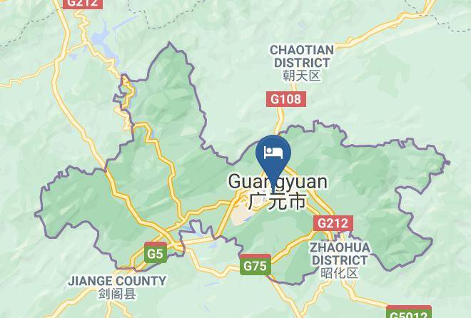 Guangyuan - Hantingguangyuan Nanhe Bus Station Hotel Maps