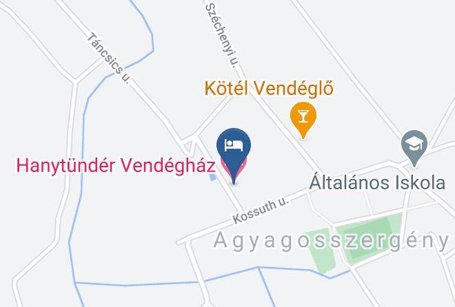 Agyagosszergeny - Hanytunder Vendeghaz Maps