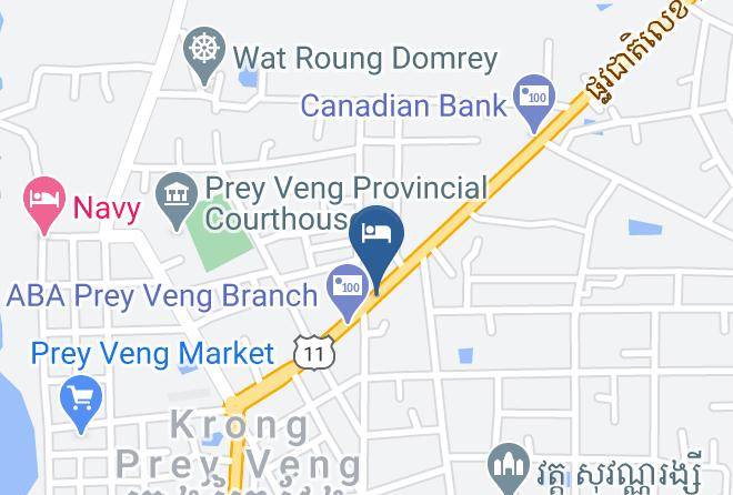Prey Veng Town - Happiness Hotel Maps