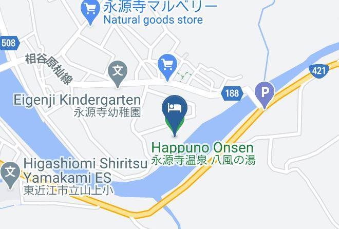 Higashiomi City - Happuno Onsen Maps