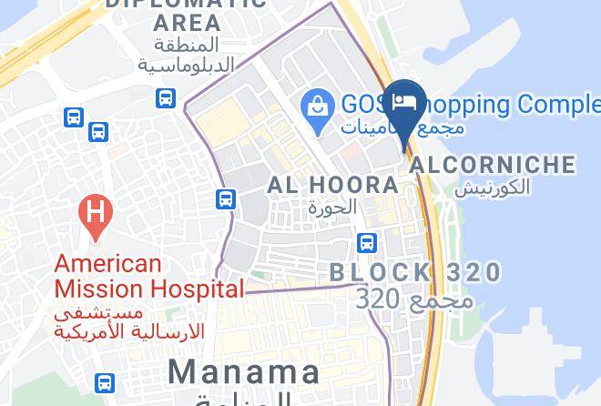 Manama - Happy Days Hotel Maps