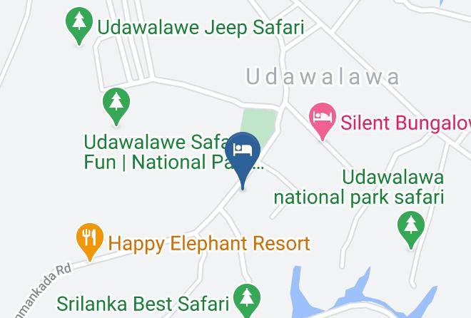 Happy Elephant Resort Udawalawe Map