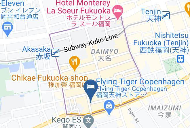 Fukuoka City Chuo Ward - Happy Garden Ireaco Maps