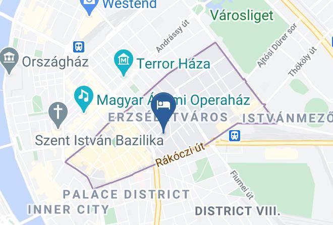 Budapest Erzsebetvaros - Happy Home Budapest Blue Maps