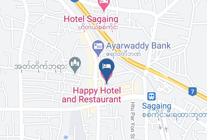 Sagaing - Happy Hotel And Restaurant Maps