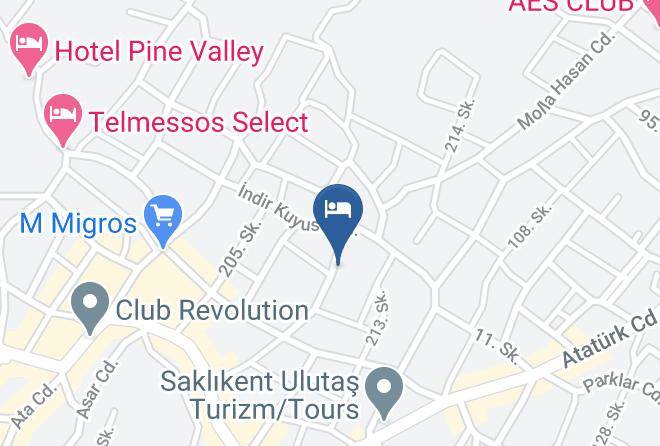 Fethiye - Happy Nur Hotel Maps