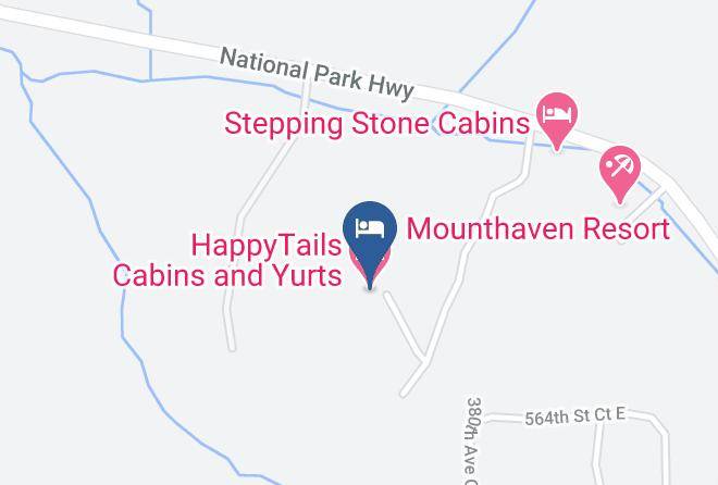 Happytails Cabins And Yurts Harita - Washington - Pierce