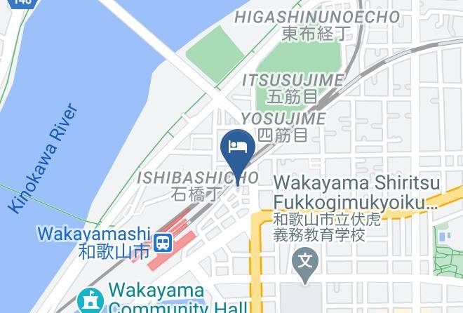 Wakayama City - Hara Business Hotel Maps