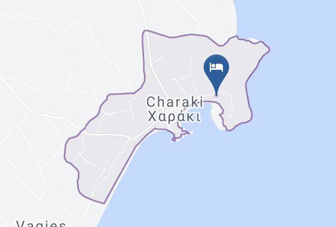 Dodecanese - Haraki Sand Beach Maps