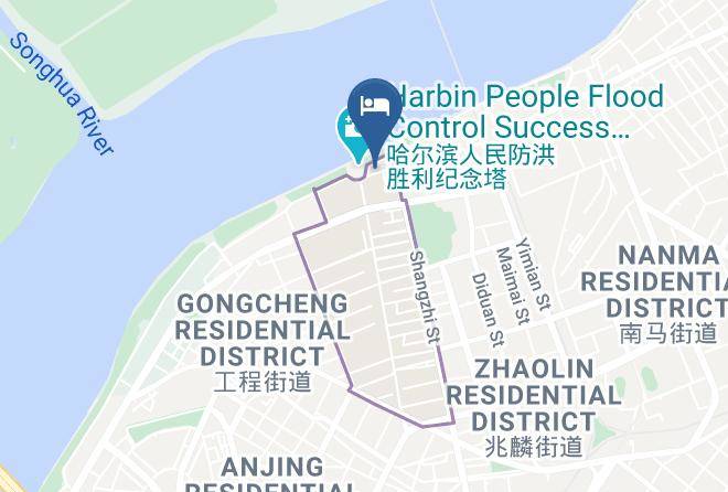 Harbin - Harbin Songting Boutique Botel Maps