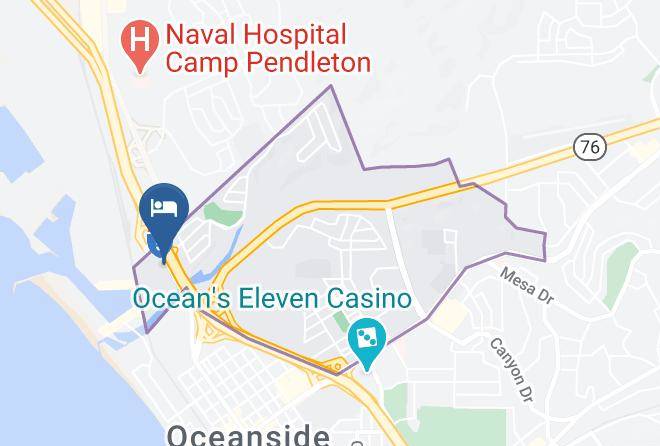 San Diego - Harbor Inn & Suites Oceanside Maps