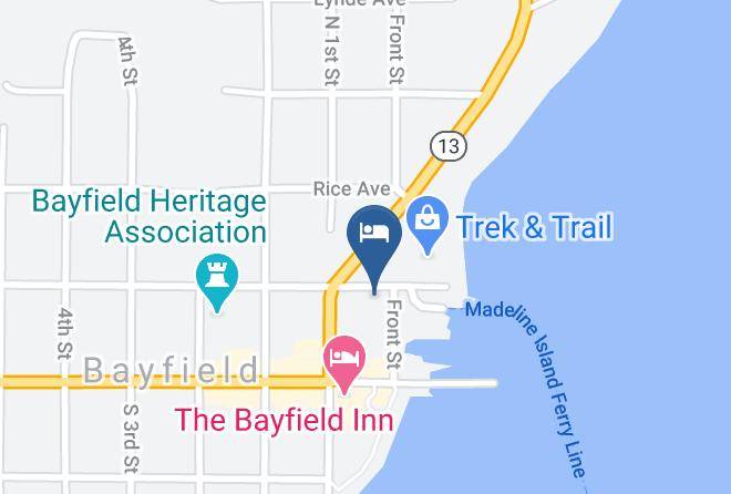 Bayfield - Harbor's Edge Motel Maps