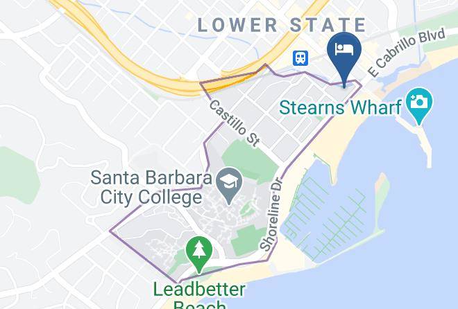 Santa Barbara - Harbor View Inn Maps