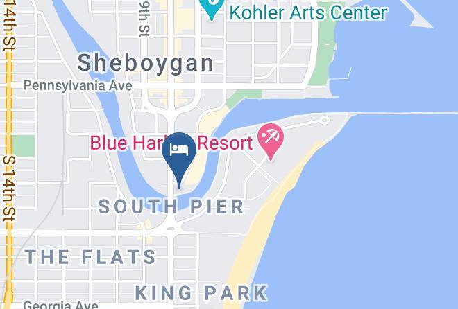 Sheboygan - Harbor Winds Hotel Sheboygan Maps
