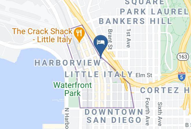 San Diego - Harborview Inn & Suites Maps