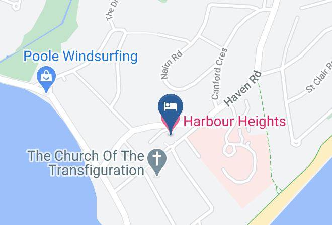 Poole - Harbour Heights Hotel Maps