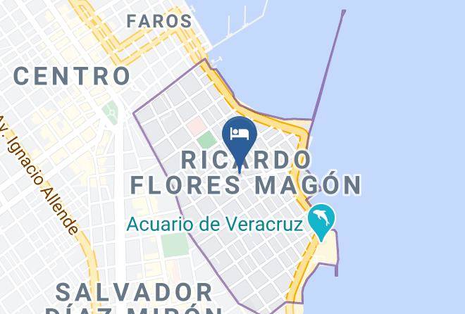 Veracruz Ricardo Flores Magon - Harbour Inn Maps