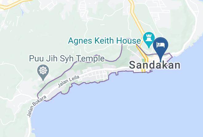 Bahagian Sandakan - Harbourside Backpackers Maps