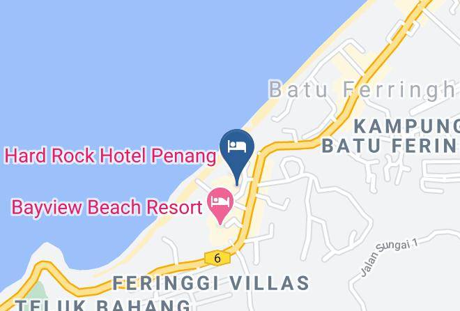 Batu Ferringhi - Hard Rock Cafe Maps