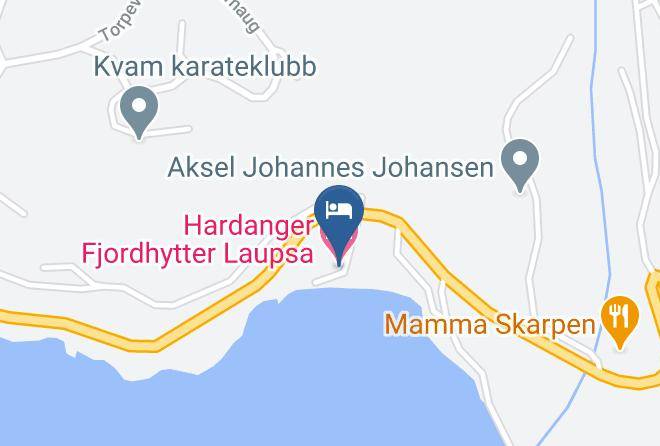 Kvam - Hardanger Fjordhytter Laupsa Maps